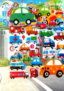 Stickerbogen 3D Pop Up Autos Aufkleber günstig Neu - Bild 1 von 1