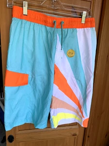 Young Men's Boys Cat & Jack Boardwalk Surf Swim Shorts Size XL (6) Orig. Tags - Picture 1 of 7