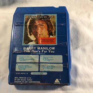 8 Spur Tonband Barry Manilow, This One's For You 8301-4049 H, - Bild 1 von 4