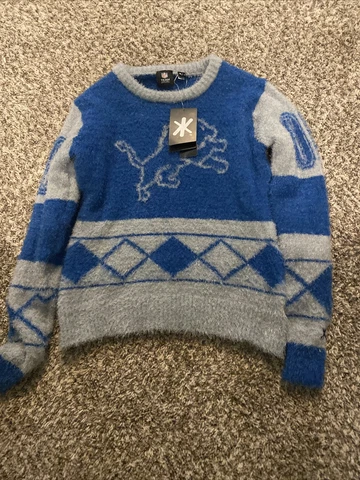 Women’s Klew NFL Detroit Lions Ugly Christmas Sweater Size Small Cover