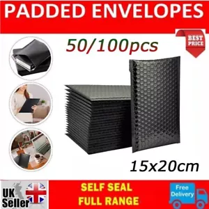 50/100x Packaging Padded Bubble Mailers Envelope Postal Shipping Wrap Bubble Bag - Picture 1 of 16