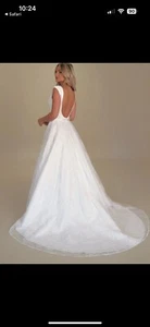 Gaia Wedding Dress Style MAXIME Size 16 Ivory - Picture 1 of 4