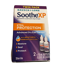 Bausch + Lomb Soothe XP Xtra Protection Lubricant Dry Eye Drops Twin Pack