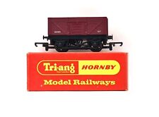 Tri-ang Hornby R112 7 Plank Open Wagon M2313 with Drop Doors in Maroon Livery