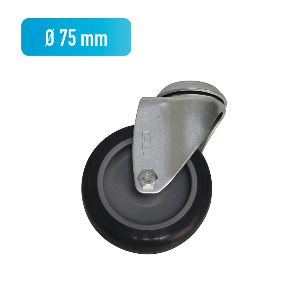 Ersatzrollen | Lenkrollen | Schwenkrollen - SET | 4 Stk. | Ø 75 mm | Laufrolle | - Bild 1 von 3