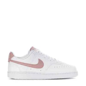 Nike Women's COURT VISION LOW NEXT NATURE NN White Pink Oxford DH3158-102 Shoes - Picture 1 of 5