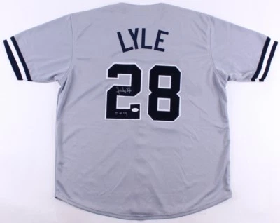 Sparky Lyle Signed N Y Yankees Jersey Inscribed "77 AL Cy Young Award" (JSA COA) - Image 1 of 4