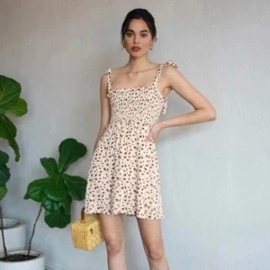 REFORMATION Sea Breeze Marion rosa Blumen gesmoktes KLEID Größe XL ~ neu mit Etikett $ 178 - Bild 1 von 10