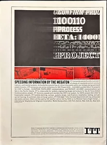 Pubblicità stampa d'epoca ITT SAC Project 465L Marshal Space Flight Center 1963 - Foto 1 di 6