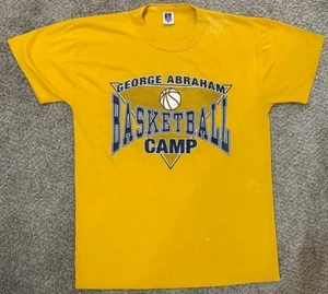 Vintage George Abraham Basketball Camp T Shirt Medium Butler PA 1990s Chevrolet - Picture 1 of 4