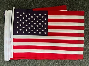 USA Pack of 4 Mini flags 22cm x 15cm FLAG 9x6 inches U.S.A. AMERICA AMERICAN - Picture 1 of 2