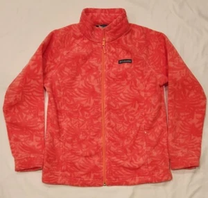 Youth Girls Columbia Benton Springs Full-Zip Fleece Jacket Sz XL Coral - Picture 1 of 5