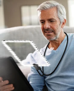 5X Hands-Free Magnifying Glass with 50 LED Lights, Full Page Magnifier - Picture 1 of 12