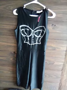Mameluco Boustier Love Culture Cherry Meadows talla L negro nuevo con etiquetas - Imagen 1 de 4