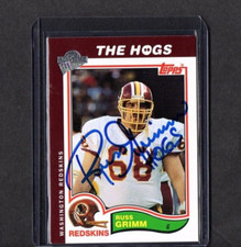 2005 TOPPS FAN FAVORITE CARD SIGNED IP AUTO RUSS GRIMM WASHINGTON REDSKINS GREAT