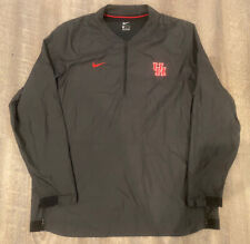 NEW! Mens Nike Houston Cougars Team Issue 1/2 Zip Sideline Pullover Black 2XL 