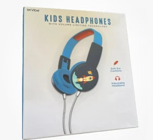 Vibe Cuffie Bambini Blu Scuro e Chiaro Tecnologia Limitazione Volume Nuovo Ragazzo Razzo - Foto 1 di 2