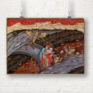 Dantes Inferno mit einem Kommentar von Guiniforte degli Bargigi Kunstdruck/Poster - Bild 1 von 1