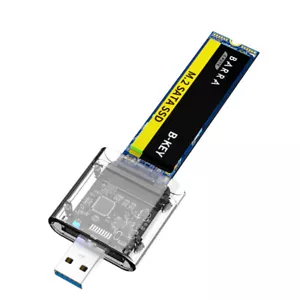 M2 SSD Case M.2 to USB3.0 Gen 1 5Gbps High-speed SSD Enclosure for SATA M.2 NGFF - Bild 1 von 12