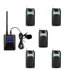 Retekess Wireless Tour Guide System Transmitter 5 Receiver Church Sport Training - Imagen 1 de 18