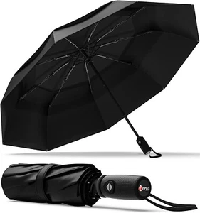 Umbrella Windproof Travel Umbrella - Compact, Light, Automatic, Strong - Picture 1 of 66