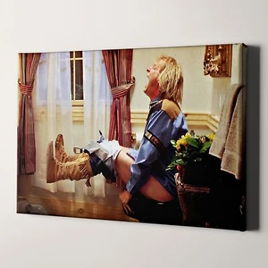Dumme und dumme Toilettenszene lustige Badezimmer Film Leinwand Wandkunst Druck - Bild 1 von 7