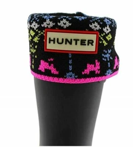 Hunter Kids Boot Sock Arcade OZONE/SOLAR Size XL (4-6) - Picture 1 of 5