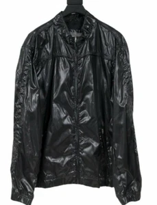 Apt. 9 Mens Bomber Jacket Size XXL 2XL Black Shinnt Vented Full Zip Long Sleeve - Picture 1 of 12