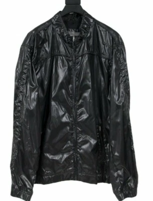 Apt. 9 Mens Bomber Jacket Size XXL 2XL Black Shinnt Vented Full Zip Long Sleeve - Image 1 of 4