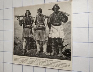 Independent fighting men Southern Albania Christian& Muslim norther Epirus c1920 - Picture 1 of 1