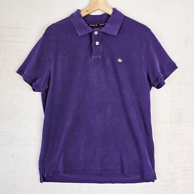 Camisa Polo Twisted Soul Para Hombres Grande Púrpura Manga Corta Corona Informal Algodón Top Foto 1 de 4