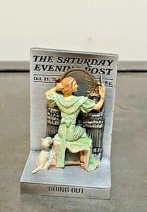 NORMAN ROCKWELL "GOING OUT" ZINN MINIFIGUR  - Bild 1 von 3