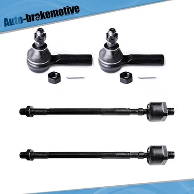 4pcs Front Suspension Inner & Outer Tie Rod End Kit For Infiniti Q45 1997-2001 - Image 1 of 4