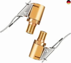 YUEMING 2 Stück 8mm Autoventil Hebelstecker Air Chuck, Messing Reifen Ventil  - Bild 1 von 9