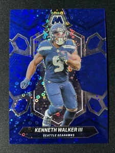 2024 Panini Mosaic- No Huddle Blue Disco/75 -#198 Kenneth Walker III -Seahawks - Picture 1 of 2