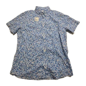 Sonoma Button Up Hemd Herren Gr. Lg Blumenmuster Kurzarm Stretch Tasche Freizeit - Bild 1 von 10