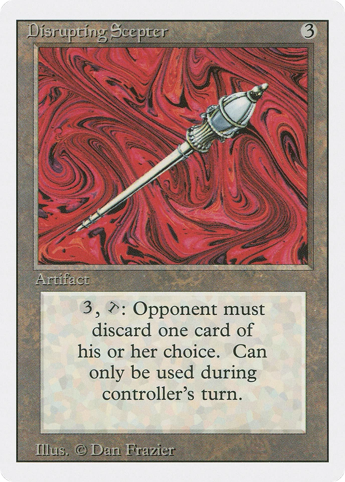 Disrupting Scepter (MP) Revised Edition 3ED Magic MTG - Image 1 of 1