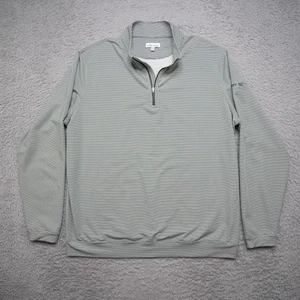 Pullover Peter Millar Para Hombres 2XL Rayas Verdes Golf Elastizado Bordado Usado en Excelente Condición - Imagen 1 de 12