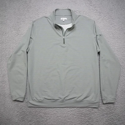 Pullover Peter Millar Para Hombres 2XL Rayas Verdes Golf Elastizado Bordado Usado en Excelente Condición Foto 1 de 4