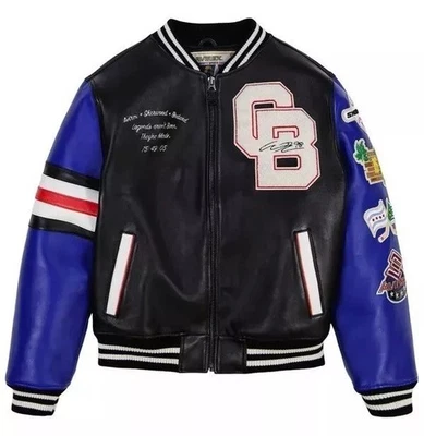 Chaqueta de cuero genuino bombardero negra para hombre AVIREX X SHERWOOD Mototercycle Foto 1 de 4