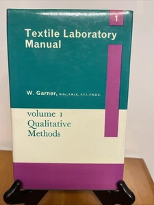 Vintage Textile Science Reference ~ Textile Laboratory Manual Vol. 1 Qualitative - Picture 1 of 10