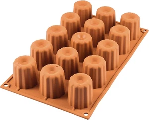 | SF059 Stampo in Silicone per Monoporzioni MIDI CANNELÈ, Antiaderente, 15 Cavit - Foto 1 di 12