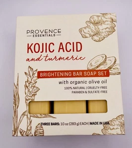 Kojic Acid Turmeric Essentials MBar Soap Set For Brightening Skin 100% Natural - Picture 1 of 4