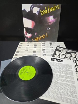 Bad Brains I Against I Lp Vinyl 1986 1st 'Masterdisk' Press *All 3 INSERTS* VG+  - Image 1 of 4