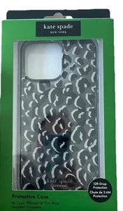 KATE SPADE Protective Case Magsafe For IPHONE 16 PRO MAX Good Black Leopard - Picture 1 of 6