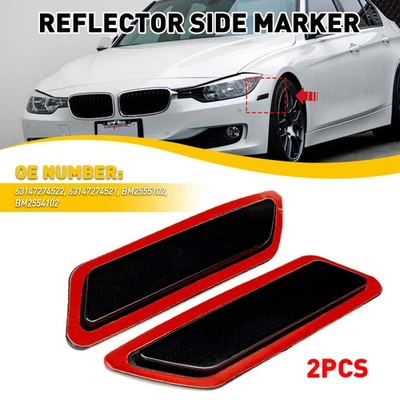 Bumper Reflector Light Front Driver & Passenger Side Fit For 2012-2015 BMW 328i - Изображение 1 из 4