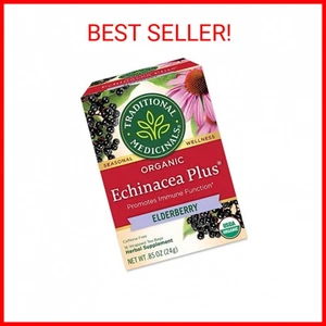 Traditionelle Medizin Tee, Bio Echinacea Plus Holunder (16 Teebeutel) Immu - Bild 1 von 1