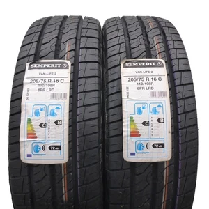 205 75 16C 2x SEMPERIT 205/75 R16C 110/108R Van-Life 2 Sommerreifen 2019 VOLL - Bild 1 von 7