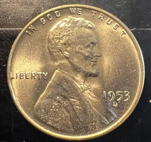 1953 d wheat penny error DDR, RPM - Picture 1 of 15