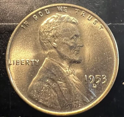 1953 d wheat penny error DDR, RPM - Image 1 of 4